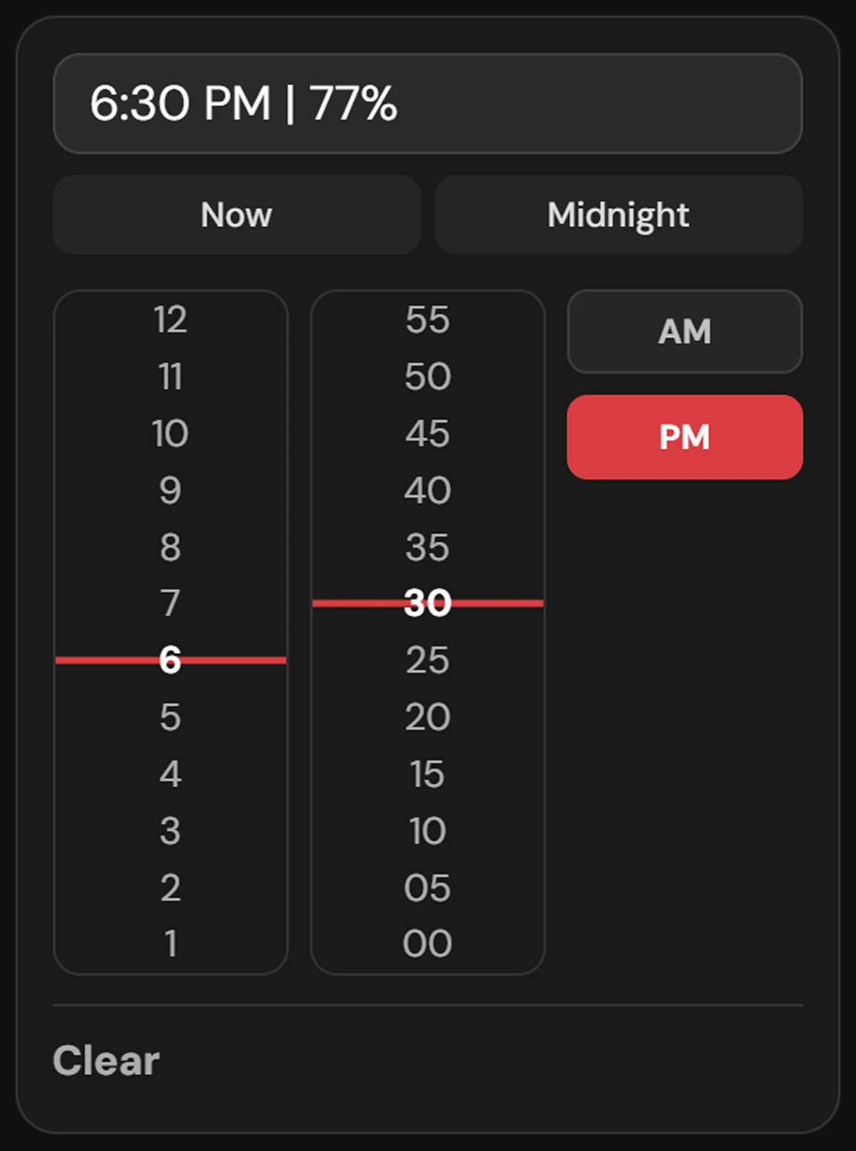 The Dunzo time picker parsing typed input
