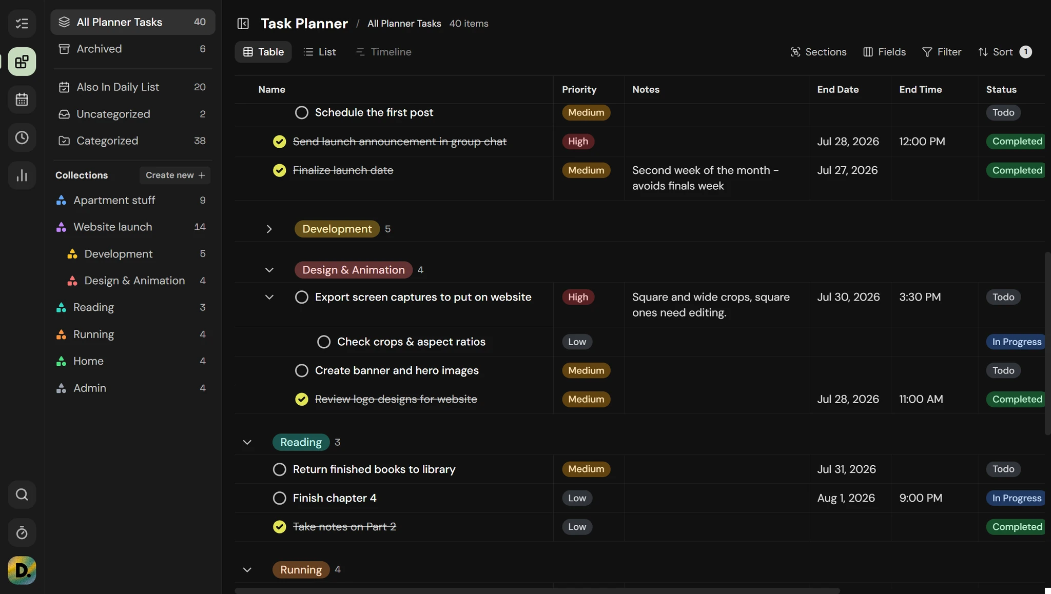 Dunzo in dark mode